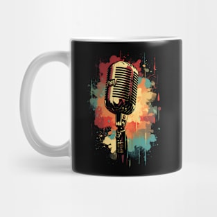 Microphone Classic Color Splash Mug